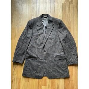 Brooks Brothers Men's 100% Camelhair Two Button Check Blazer Sz 42L